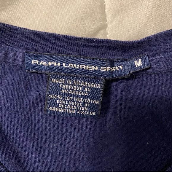 Navy blue Ralph Lauren Sport Tee - Picture 3 of 4